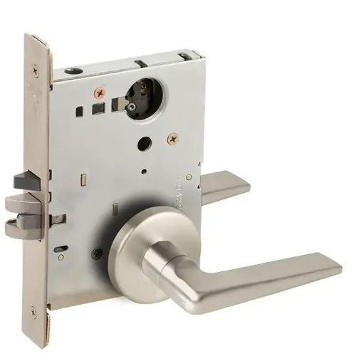 Lock Mortise Lock Satin Nickel Plated Clear Coated