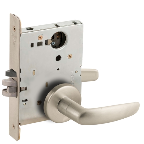 Lock Mortise Lock Satin Nickel Plated Clear Coated