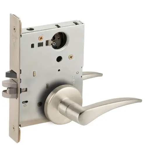 Lock Mortise Lock Satin Nickel Plated Clear Coated