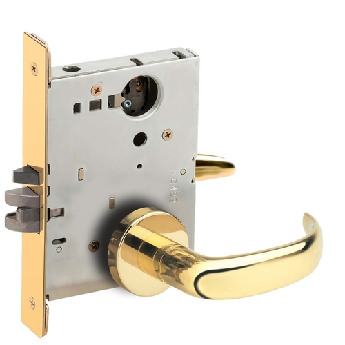 Lock Mortise Lock Bright Brass