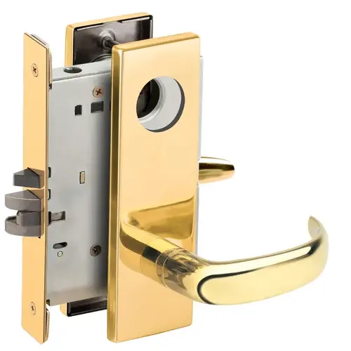 Lock Mortise Lock Bright Brass