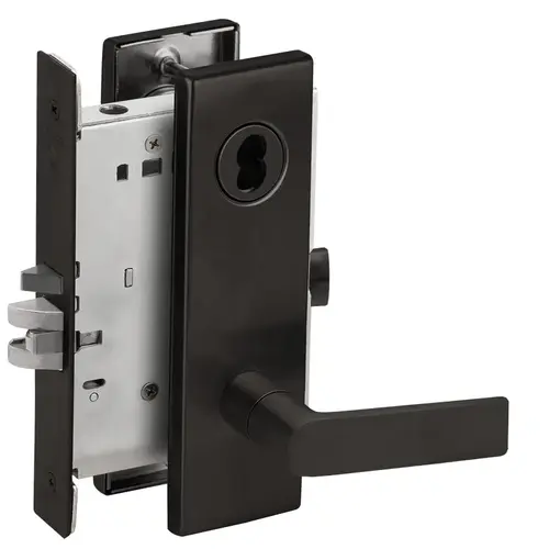 Mortise Lock Flat Black Coated