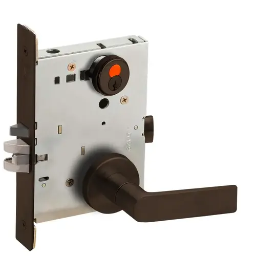 Mortise Lock Dark Oxidized Satin Bronze Oil Rubbed