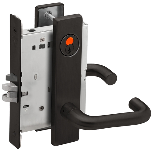 Mortise Lock Flat Black Coated