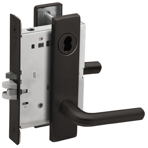 Mortise Lock Flat Black Coated