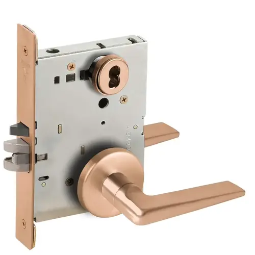 Mortise Lock Satin Bronze Clear Coated