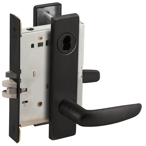 Mortise Lock Flat Black Coated