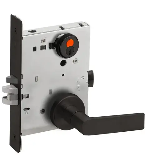 Mortise Lock Flat Black Coated