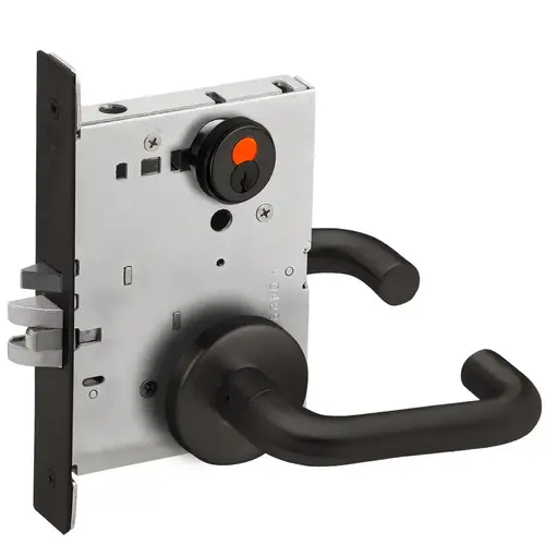 Mortise Lock Flat Black Coated