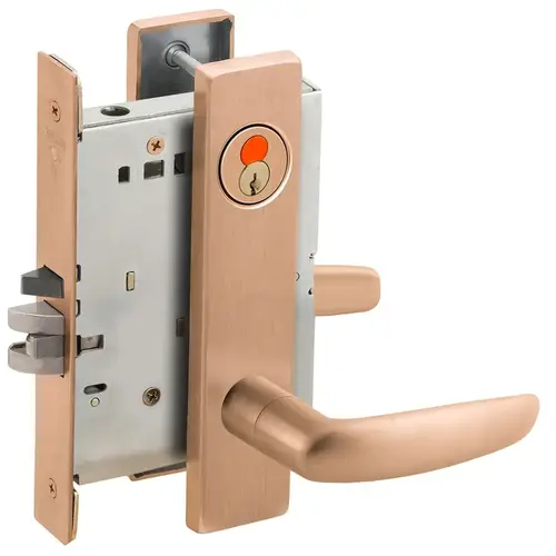 Mortise Lock Satin Bronze Clear Coated