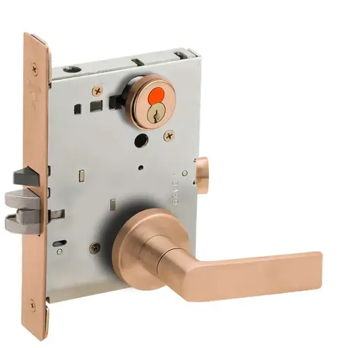 Mortise Lock Satin Bronze Clear Coated