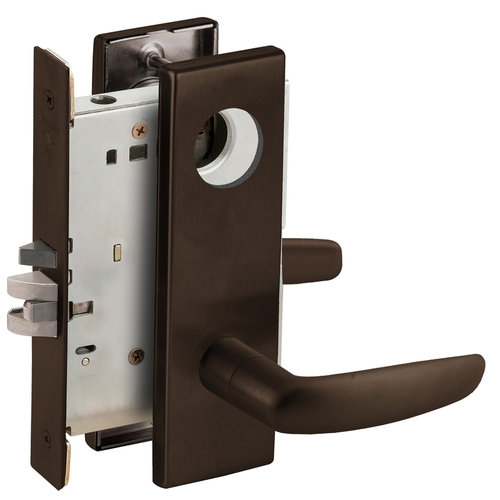 Lock Mortise Lock Dark Oxidized Satin Bronze Oil Rubbed