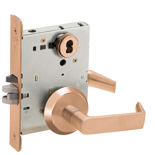 Mortise Lock Satin Bronze Clear Coated