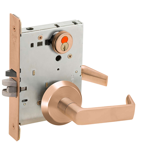 Mortise Lock Satin Bronze Clear Coated