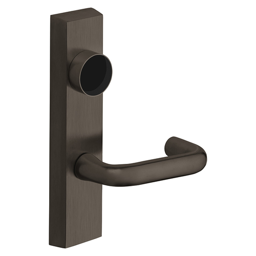 Grade 1 Exit Device Trim, Classroom Function, Key Outside Unlocks/Locks Trim, For Rim (8800) and NB8700 Series Devices, Less Cylinder, J Lever, LHR, Dark Oxidized Satin Bronze Oil Rubbed Dark Oxidized Satin Bronze Oil Rubbed