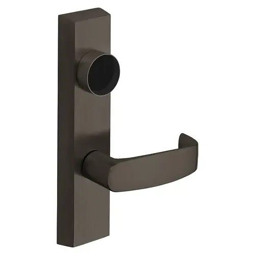 Grade 1 Exit Device Trim, Storeroom Function, Freewheeling Trim, Key Unlocks Trim, Trim Retracts Latch, Trim Relocks when Key is Removed, For Rim (8800) and NB8700 Series Devices, Less Cylinder, L Lever, RHR, Dark Oxidized Satin Bronze Oil Rubbed Dark Oxidized Satin Bronze Oil Rubbed