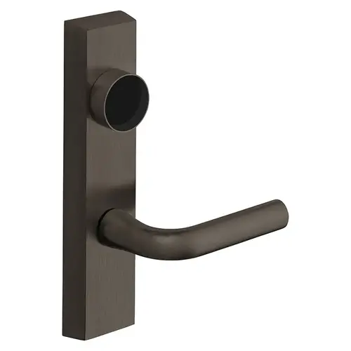 Grade 1 Exit Device Trim, Classroom Function, Freewheeling Trim, Key Outside Unlocks/Locks Trim, For Surface Vertical Rod and Mortise (8700, 8900 Series) Devices, Less Cylinder, W Lever, LHR, Dark Oxidized Bronze Dark Oxidized Bronze