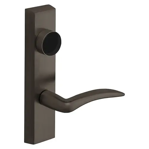 Grade 1 Electrified Exit Device Trim, Fail Secure, Power Off, Locks Lever, Key Retracts Latch, For Rim (8800) and NB8700 Series Devices, Less Cylinder, A Lever, 12V, LHR, Dark Oxidized Satin Bronze Oil Rubbed Dark Oxidized Satin Bronze Oil Rubbed