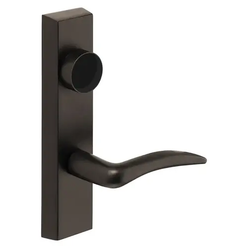 Grade 1 Exit Device Trim, Classroom Security Function, Key Outside Retracts Latch, Key Inside Unlocks/Locks Outside Trim, For Surface Vertical Rod and Mortise (8700, 8900 Series) Devices, Less Cylinder, A Lever, LHR, Dark Oxidized Statuary Bronze Clear Coated Dark Oxidized Statuary Bronze Clear Coated