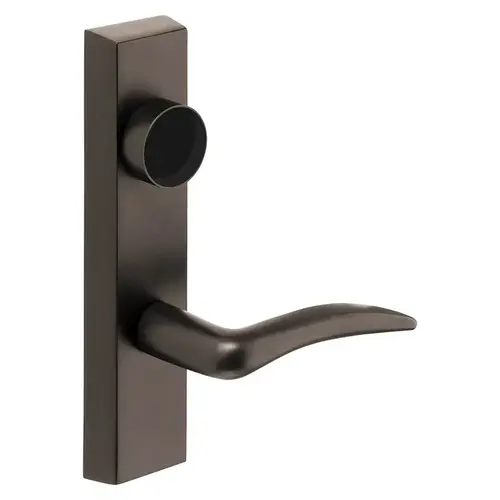 Grade 1 Electrified Exit Device Trim, Fail Safe, Power Off, Unlocks Lever, Key Retracts Latch, For Surface Vertical Rod and Mortise (8700, 8900 Series) Devices, Less Cylinder, A Lever, 24V, LHR, Oxidized Satin Bronze Relieved Clear Coated Oxidized Satin Bronze Relieved Clear Coated