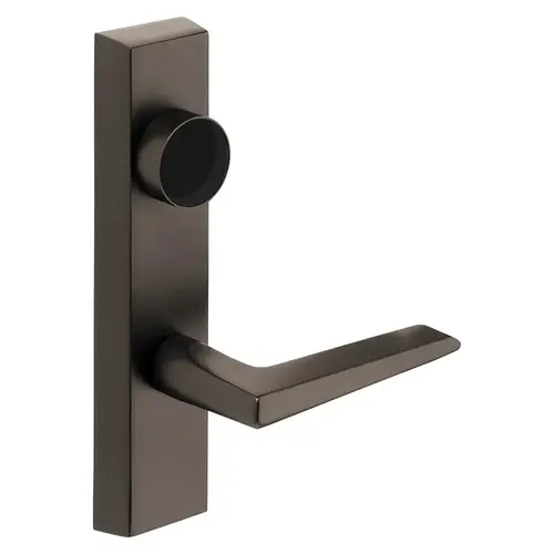 Grade 1 Electrified Exit Device Trim, Fail Safe, Power Off, Unlocks Lever, Key Retracts Latch, For Surface Vertical Rod and Mortise (8700, 8900 Series) Devices, Less Cylinder, F Lever, 12V, LHR, Oxidized Satin Bronze Relieved Clear Coated Oxidized Satin Bronze Relieved Clear Coated