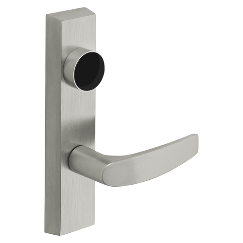 Grade 1 Exit Device Trim, Classroom Security Function, Key Outside Retracts Latch, Key Inside Unlocks/Locks Outside Trim, For Surface Vertical Rod and Mortise (8700, 8900 Series) Devices, Less Cylinder, B Lever, RHR, Satin Chrome Satin Chrome