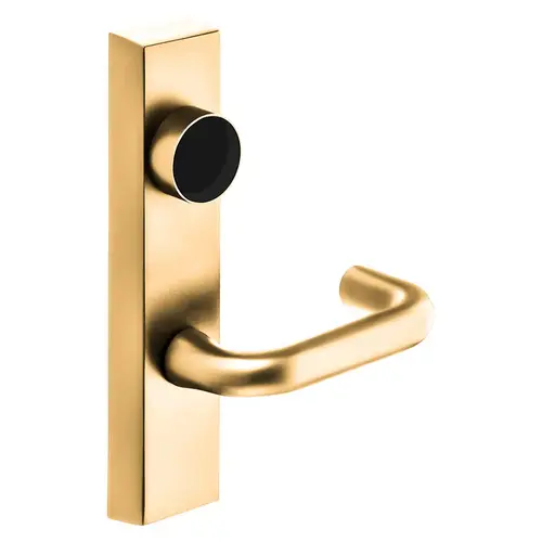 Grade 1 Electrified Exit Device Trim, Fail Safe, Power Off, Unlocks Lever, Key Retracts Latch, For Rim (8800) and NB8700 Series Devices, Less Cylinder, J Lever, 12V, LHR, Bright Bronze Clear Coated Bright Bronze Clear Coated