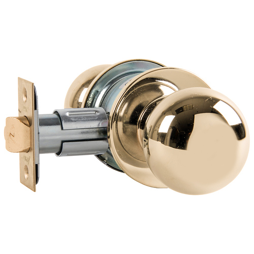 Cylindrical Lock Bright Brass