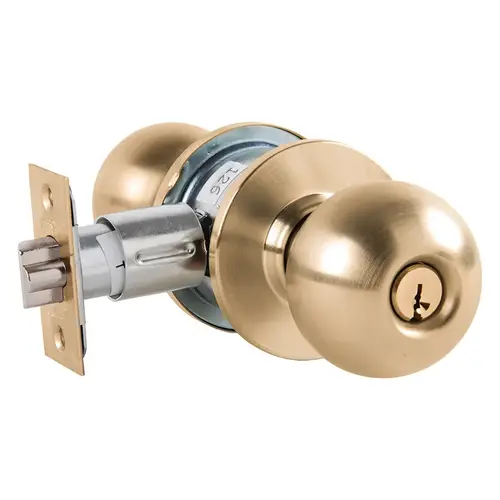 Cylindrical Lock Satin Brass