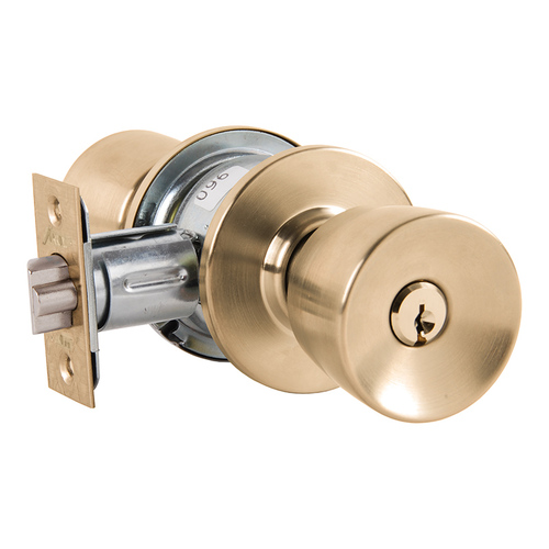 Cylindrical Lock Satin Brass