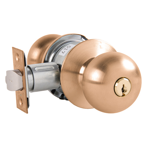 Cylindrical Lock Satin Bronze