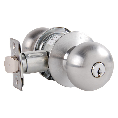 Cylindrical Lock Satin Chrome