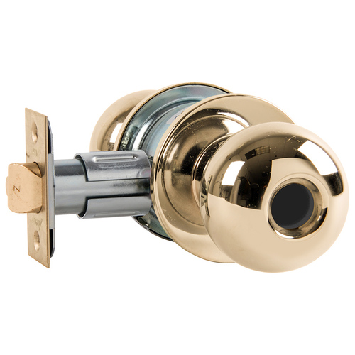 Cylindrical Lock Bright Brass