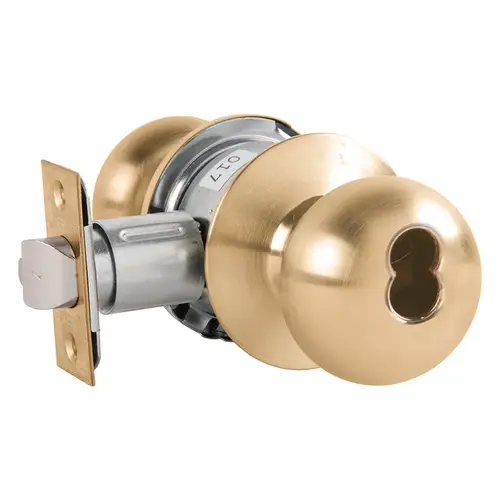 Cylindrical Lock Satin Brass