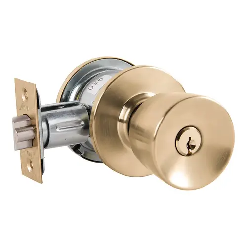 Cylindrical Lock Satin Brass