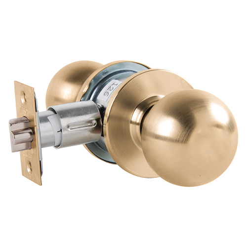 Cylindrical Lock Satin Brass