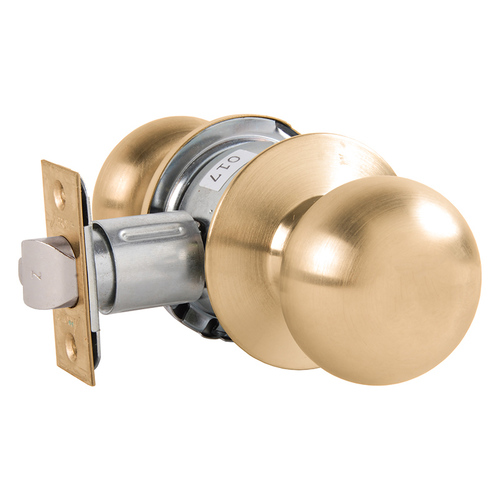 Cylindrical Lock Satin Brass