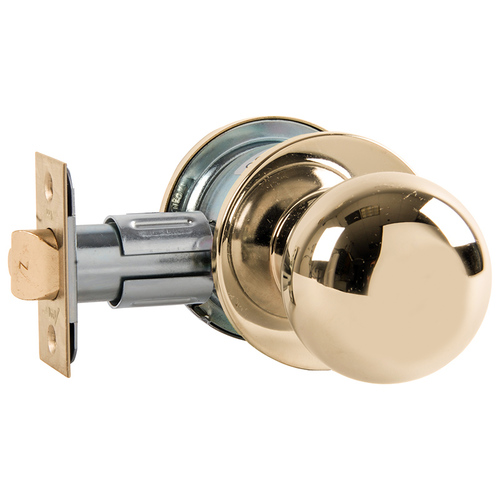 Cylindrical Lock Bright Brass