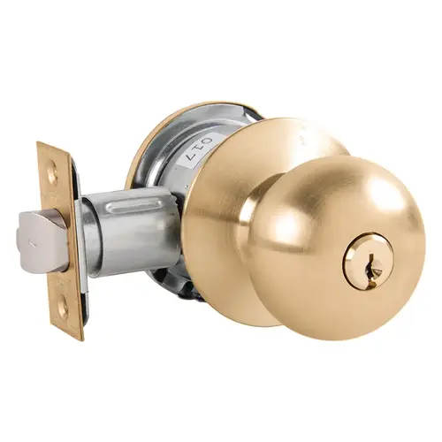 Cylindrical Lock Satin Brass