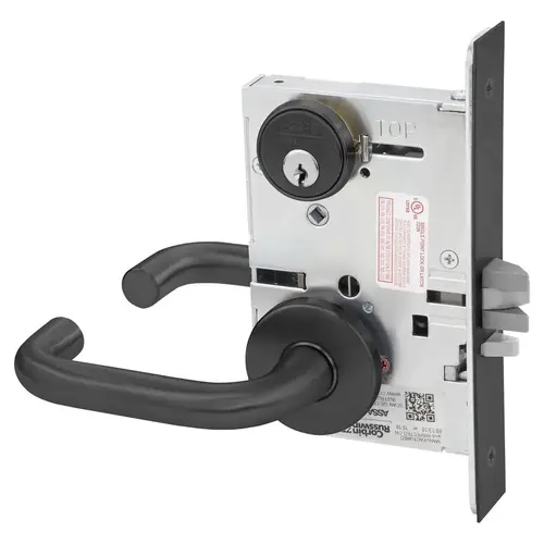 Mortise Lock Black Suede Powder Coat