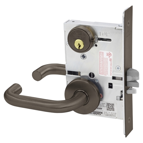 Mortise Lock Dark Oxidized Satin Bronze Oil Rubbed