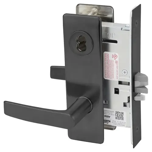 Mortise Lock Black Oxidized Bronze, Oil Rubbed