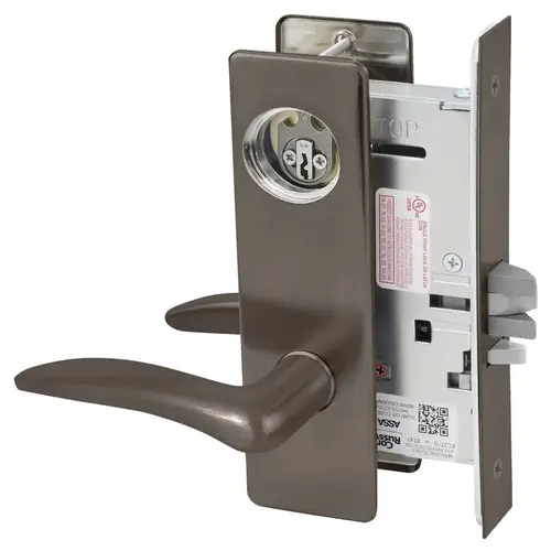 Mortise Lock Dark Oxidized Satin Bronze Oil Rubbed