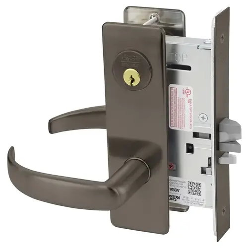 Mortise Lock Dark Oxidized Satin Bronze Oil Rubbed