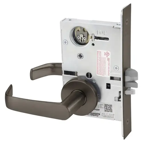 Mortise Lock Dark Oxidized Satin Bronze Oil Rubbed