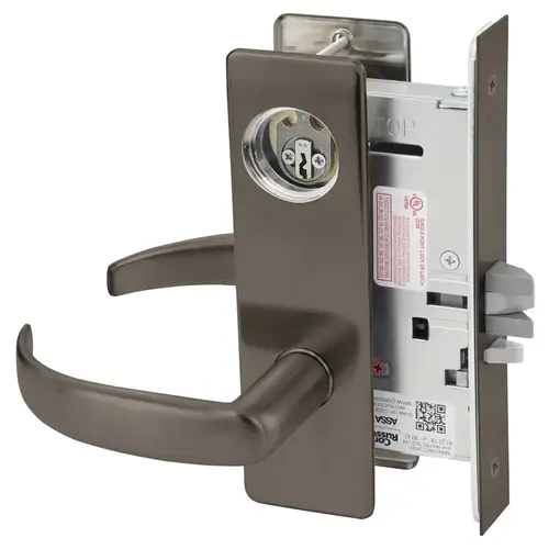 Mortise Lock Dark Oxidized Satin Bronze Oil Rubbed