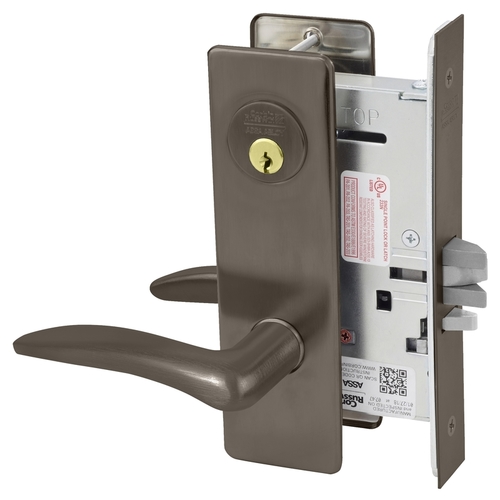 Mortise Lock Dark Oxidized Satin Bronze Oil Rubbed