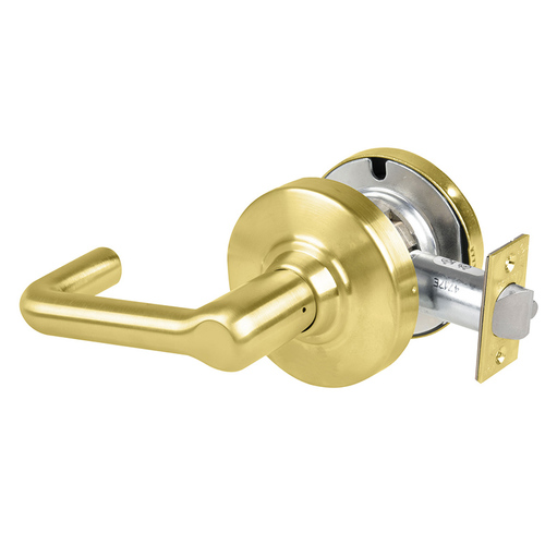 Lock Cylindrical Lock Satin Brass