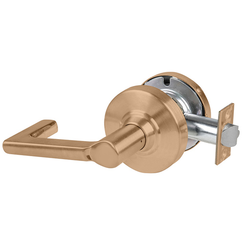 Lock Cylindrical Lock Satin Bronze Clear Coated