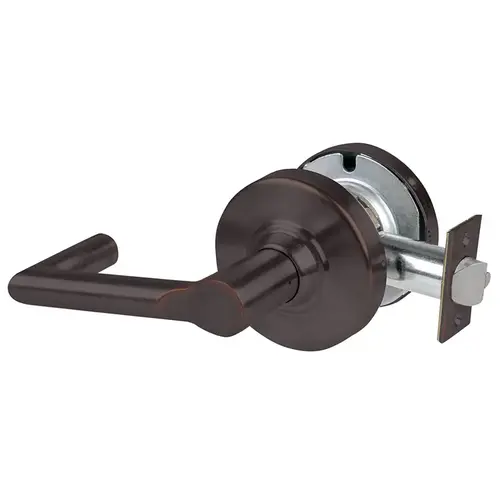 Grade 1 Exit Lock, Boardwalk Lever, Non-Keyed, Aged Bronze Finish, Non-Handed Aged Bronze